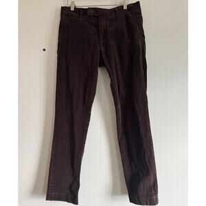 Polo Ralph Lauren Men’s Corduroy Pants Brown Straight‎ Cotton 33x31